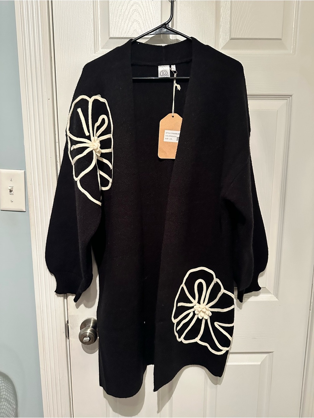 Black Womenβs CardiganSweater - L/XL